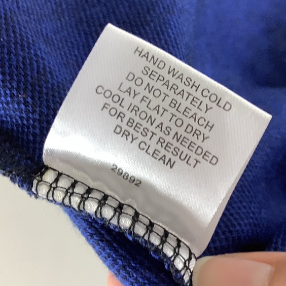 Romeo + Juliet Couture Cobalt Peplum Pattern Top Size Medium - Picture 5 of 7